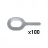 100 straight rings No. 4 AL-SPECIAL 1.5 mm for GYSPOT ARCPULL 059559