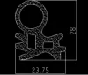 Rubber seal 6 m for service door of YOKISTAR paint and drying chambers of Yubase series