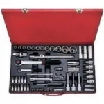1/4" and 1/2" head and Accessory Set, 60 pieces