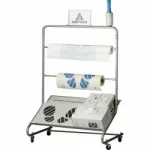 Storage trolley for protective mat covers SERWO 0960708