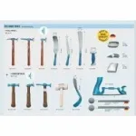 GYS REVISED SET OF MANUAL TOOLS FOR DENT REPAIR GYS 061637
