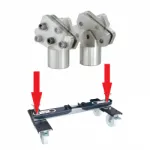 Clamp for storage behind the sills 2 pcs GYS 059061