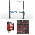 Hydraulic lifting machine 4 t, double-wheel drive HAUVREX HTL2140S with trolley with tools