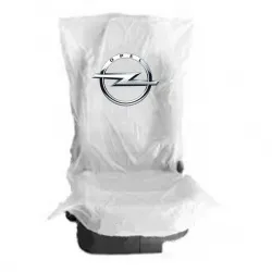 Seat covers 400 pcs. polyethylene with the OPEL 0990124 logo
