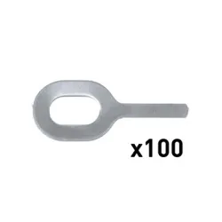 100 прямих кілець № 1 Al-Special ep. 1,0 мм для SPOT ARCPULL GYS 059535